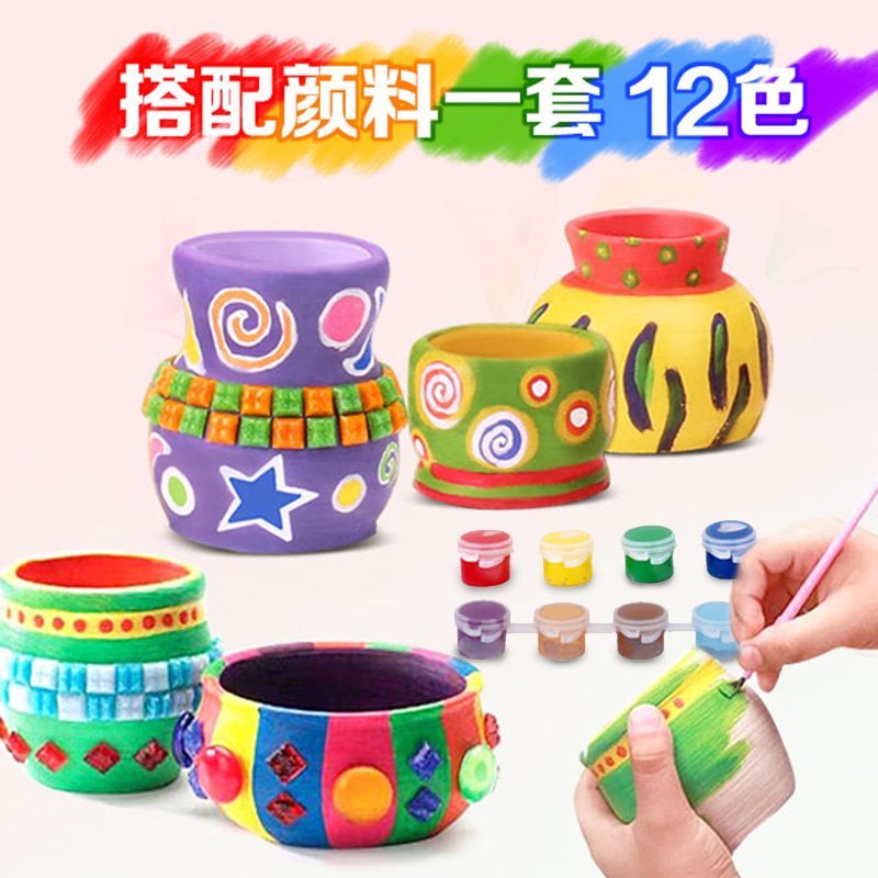 Electric Potter&#039;s Wheel Children&#039;s Clay Toys Student Creativity Handmade DIY Burn-Free Polymer Clay Clay Boys and Girls