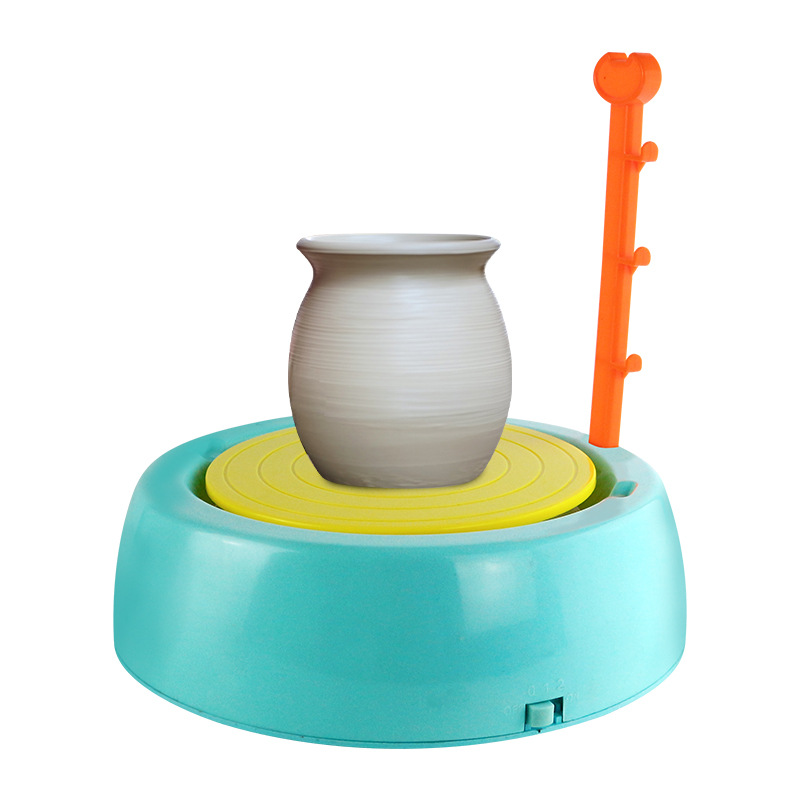 Electric Potter&#039;s Wheel Children&#039;s Clay Toys Student Creativity Handmade DIY Burn-Free Polymer Clay Clay Boys and Girls