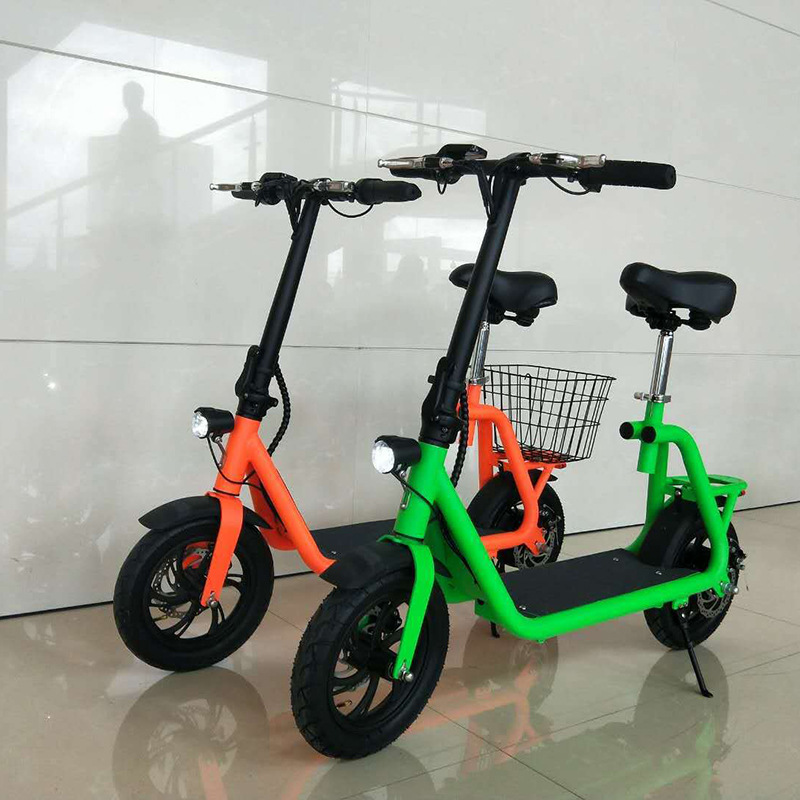 48V Lithium Battery Folding Car Electric Car Adult Two-Wheel Small Folding Scooter Electric Bicycle Scooter