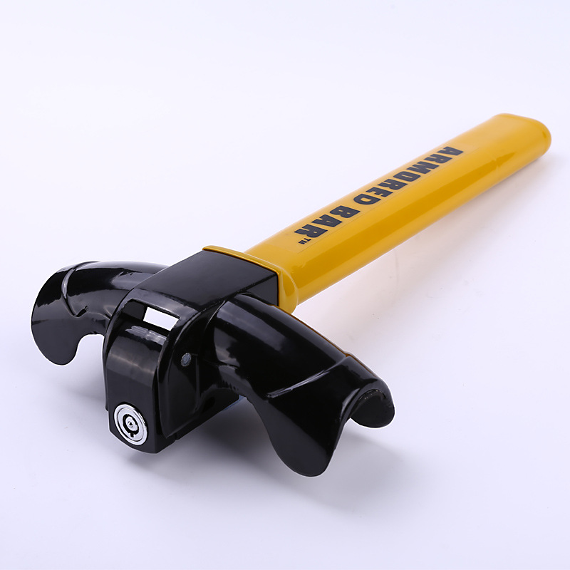 TLock Motor Steering Wheel Lock Car Steering Wheel Lock 2 Key round Lock Cylinder085kg
