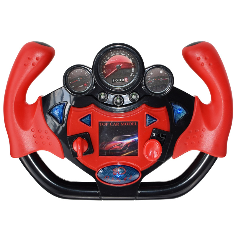 Same Type as TikTok Co-Pilot Steering Wheel Music Simulation Driving Simulation Steering Wheel Children&#039;s Early Education Educational Toys