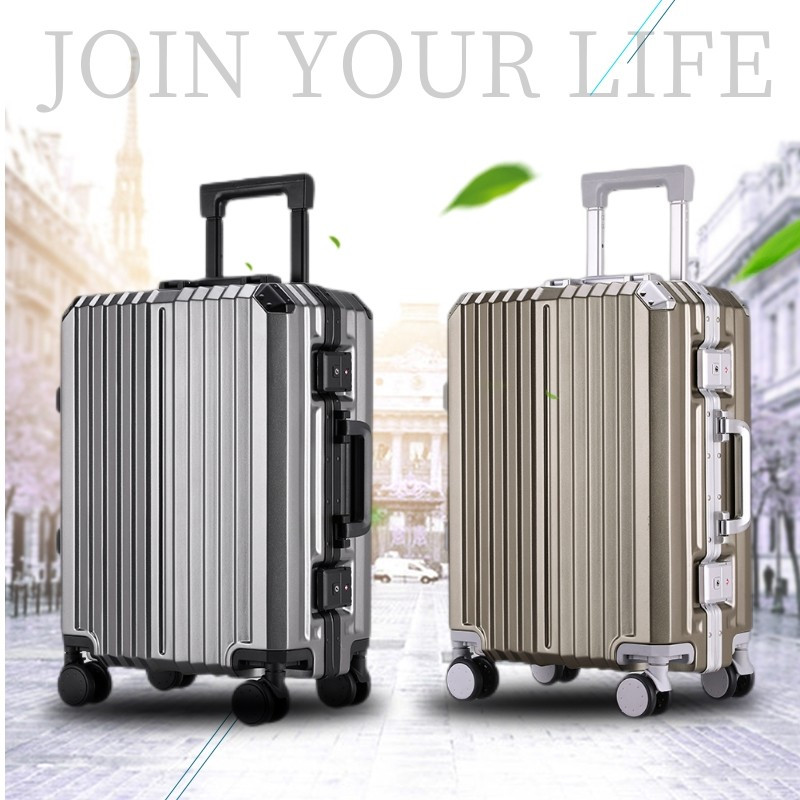 Trolley Case Men&#039;s and Women&#039;s Suitcase Luggage Bag Universal Wheel Password Suitcase MOQ One Piece  