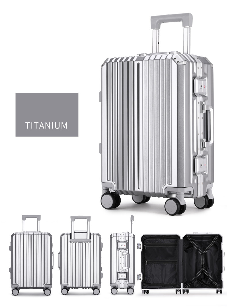 Trolley Case Men&#039;s and Women&#039;s Suitcase Luggage Bag Universal Wheel Password Suitcase MOQ One Piece  