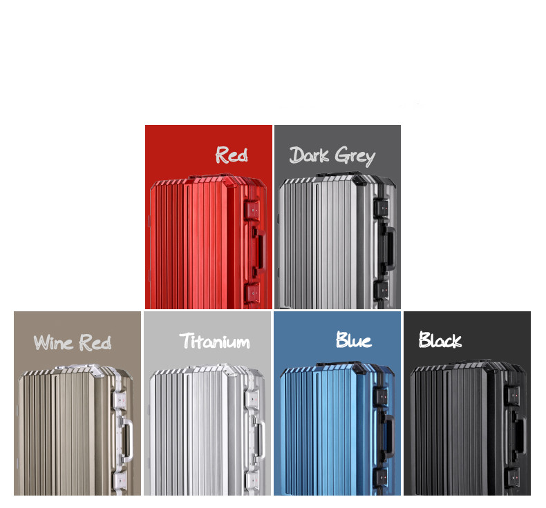 Trolley Case Men&#039;s and Women&#039;s Suitcase Luggage Bag Universal Wheel Password Suitcase MOQ One Piece  