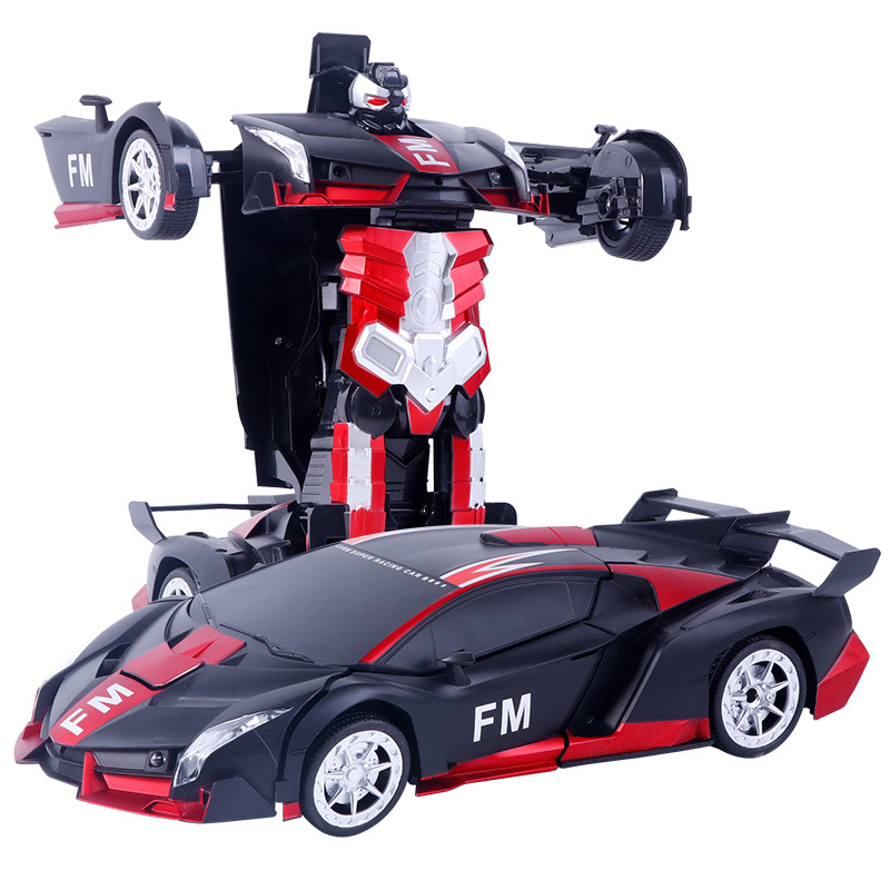 Gesture Sensing One-Click Deformation Remote Control Car Child Robot Deformation Remote Control Toy Four-Wheel Drive Remote-Control Automobile