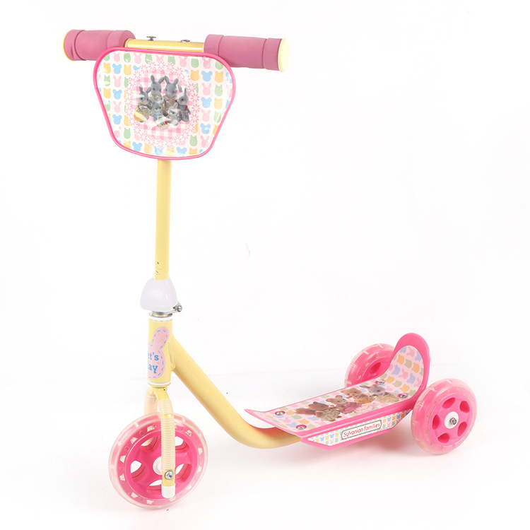 Factory Wholesale Cartoon Plastic Tricycle Stroller Children&#039;s Scooter Children&#039;s Three-Wheeled Bicycle Walker Car Customization