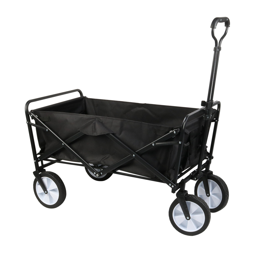 8-Inch Four-Wheeled Cart Outdoor Camp Car Folding Bicycle Camping Car Home Shopping Cart Storage Car Outdoor Trolley