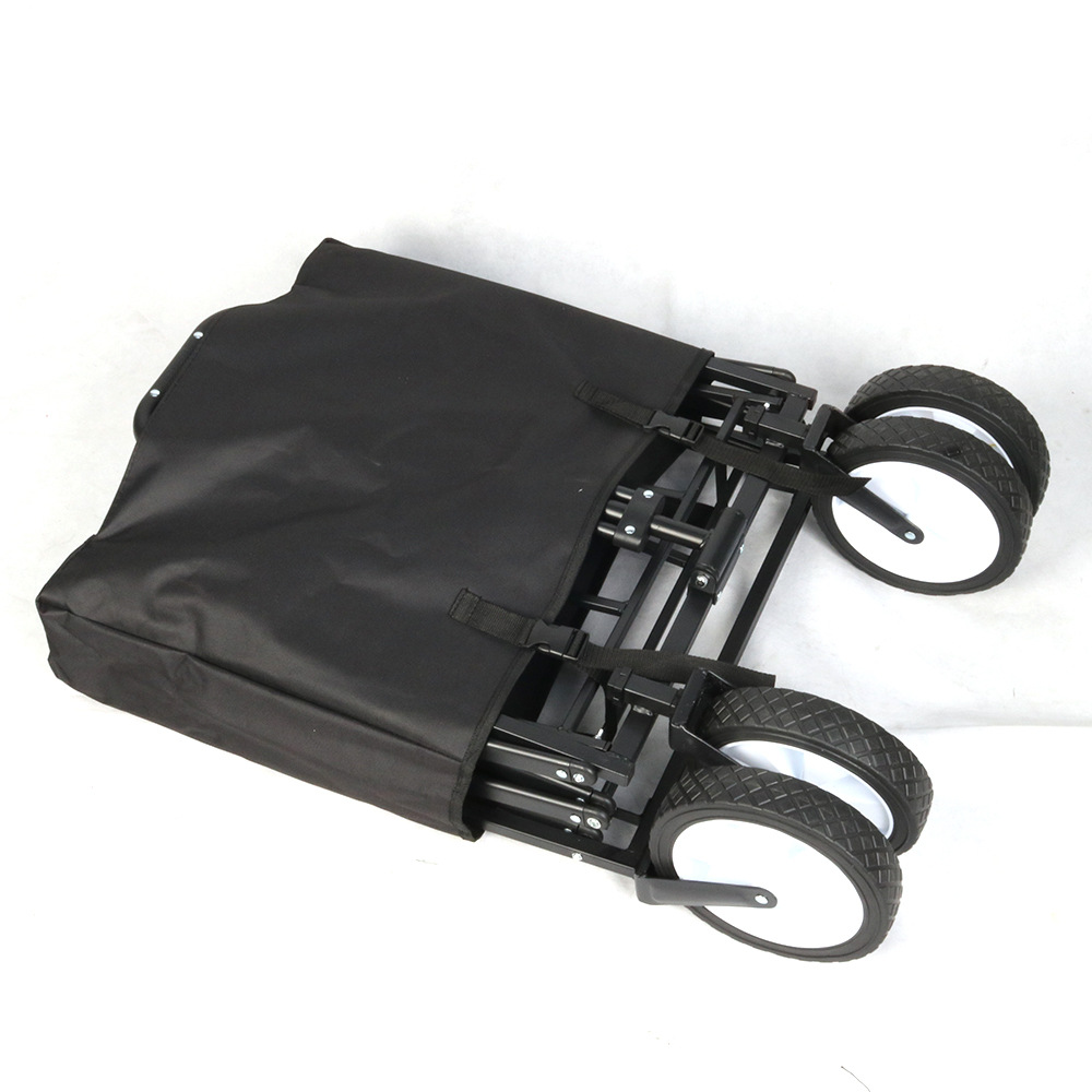 8-Inch Four-Wheeled Cart Outdoor Camp Car Folding Bicycle Camping Car Home Shopping Cart Storage Car Outdoor Trolley