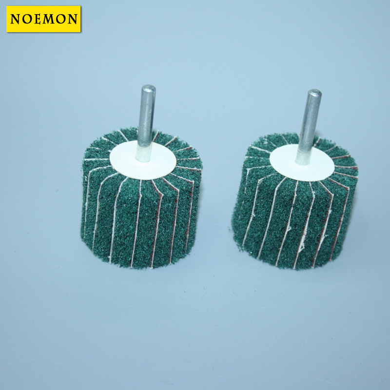 Supply Scouring Pad Wheel with Handle Polish Grinding Head Green Scouring Pad Sand Inclusion Grinding Head with Handle