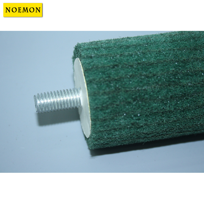 Supply Scouring Pad Wheel with Handle Polish Grinding Head Green Scouring Pad Sand Inclusion Grinding Head with Handle