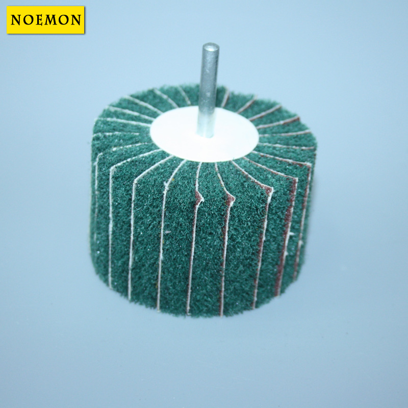 Supply Scouring Pad Wheel with Handle Polish Grinding Head Green Scouring Pad Sand Inclusion Grinding Head with Handle