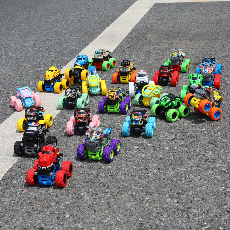 Manufacturer Wholesale Children&#039;s Inertia Four-Wheel Drive off-Road Vehicle Shockproof Shock Absorber Boy Simulation Toy Stunt Car Model