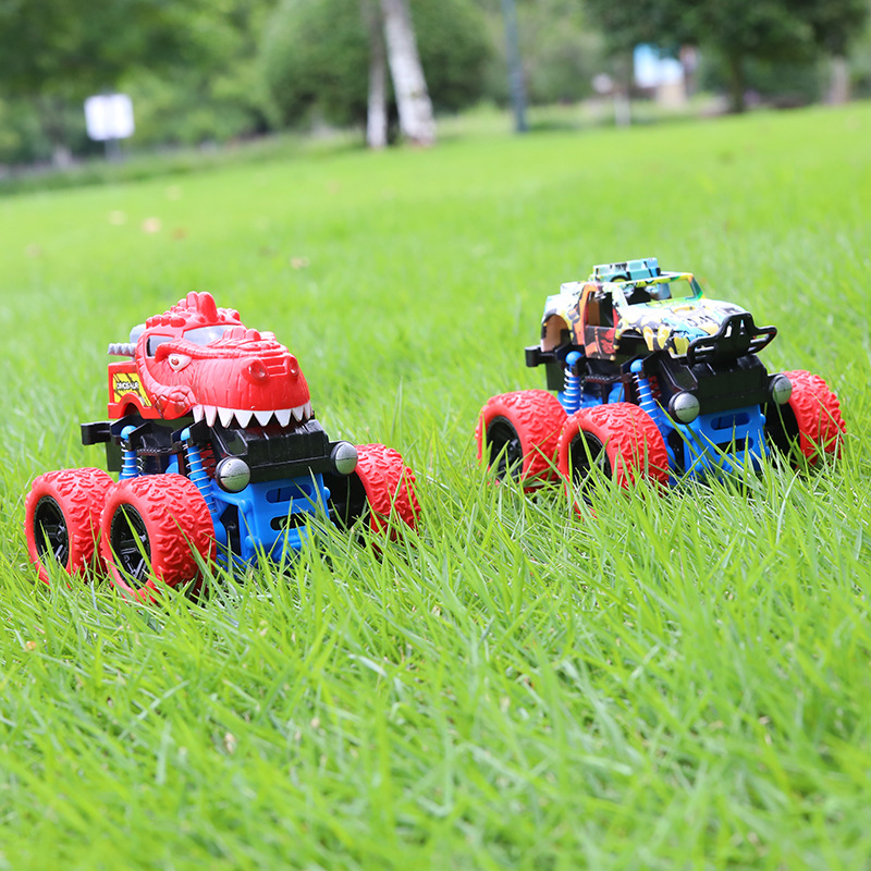 Manufacturer Wholesale Children&#039;s Inertia Four-Wheel Drive off-Road Vehicle Shockproof Shock Absorber Boy Simulation Toy Stunt Car Model