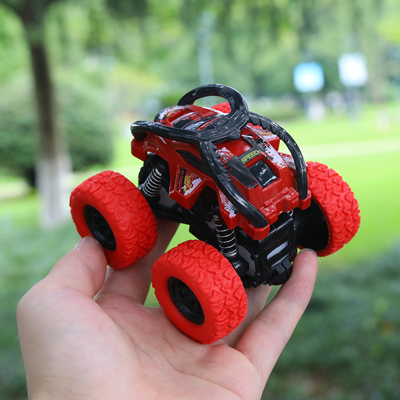 Manufacturer Wholesale Children&#039;s Inertia Four-Wheel Drive off-Road Vehicle Shockproof Shock Absorber Boy Simulation Toy Stunt Car Model