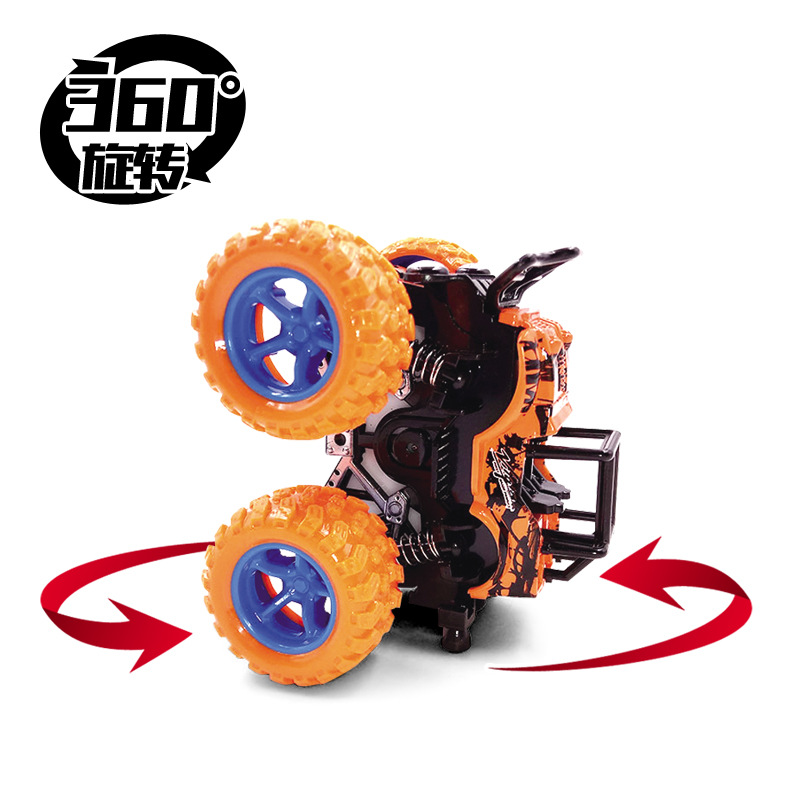 Children&#039;s Inertia off-Road Vehicle Dump Simulation Car Stall Toy Model Stunt Four-Wheel Drive Car Cross-Border Exclusive for Wholesale