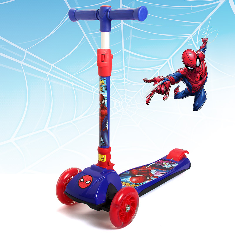 Disney Children&#039;s Toy Scooter One Second Folding Full Flash Light-Emitting Wheel Luge Intelligent Steering Factory Direct Supply