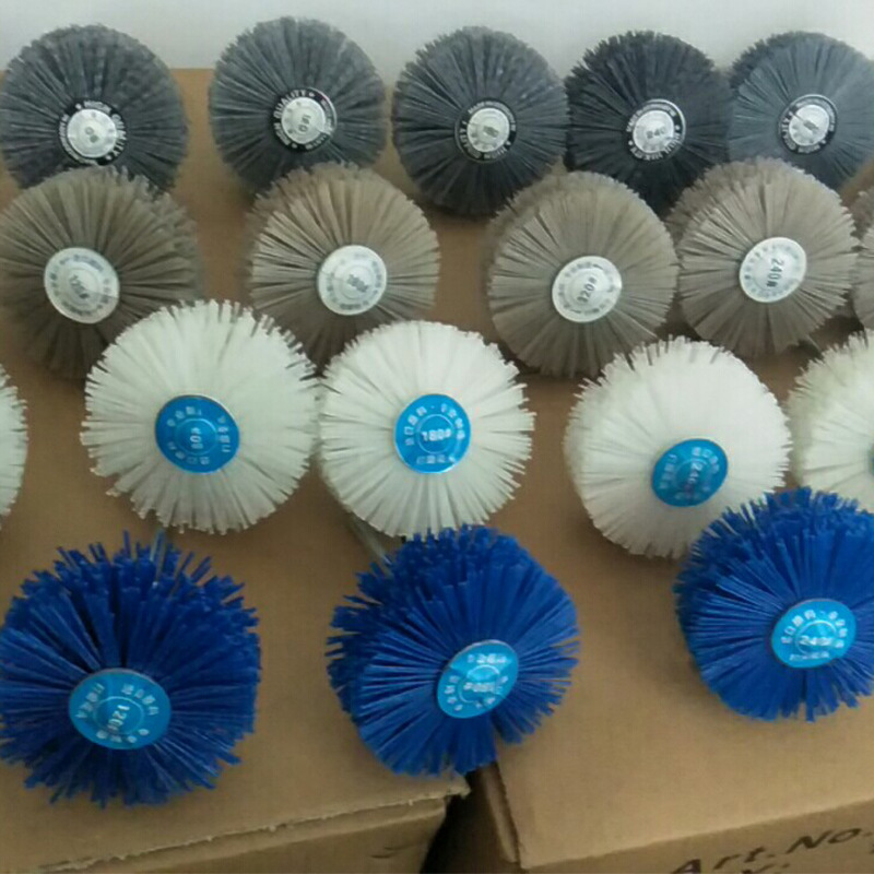 Polishing Wheel Silicon Carbide Grinding Flower Head Transparent Abrasive Silk Sisal Polishing Copper Wire Brush