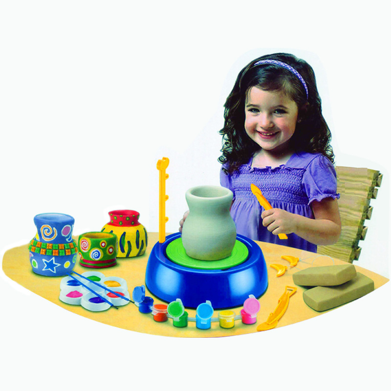 Ceramic Workshop Children&#039;s Handmade DIY Potter&#039;s Wheel Electric Toy Handmade Ceramic Clay Machine