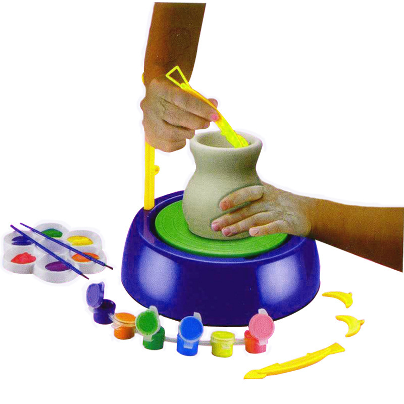 Ceramic Workshop Children&#039;s Handmade DIY Potter&#039;s Wheel Electric Toy Handmade Ceramic Clay Machine