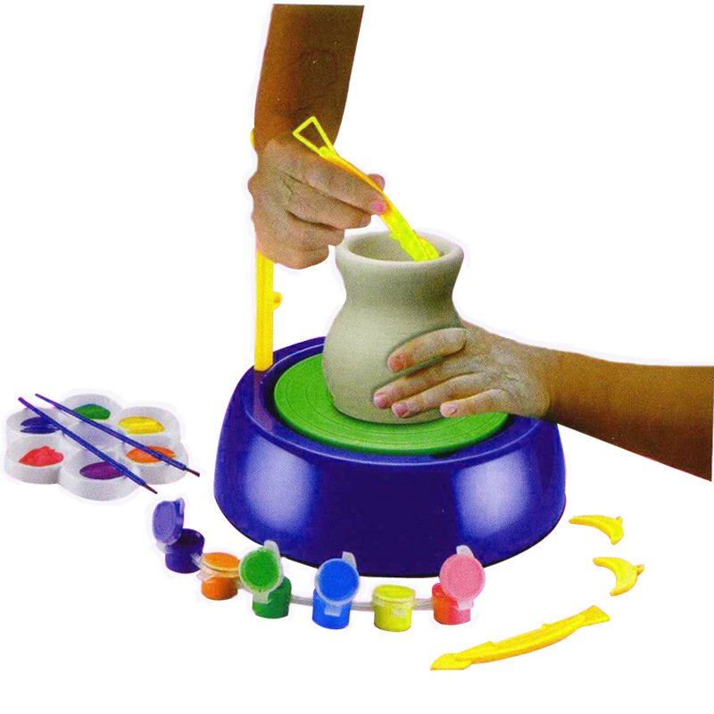 Ceramic Workshop Children&#039;s Handmade DIY Potter&#039;s Wheel Electric Toy Handmade Ceramic Clay Machine