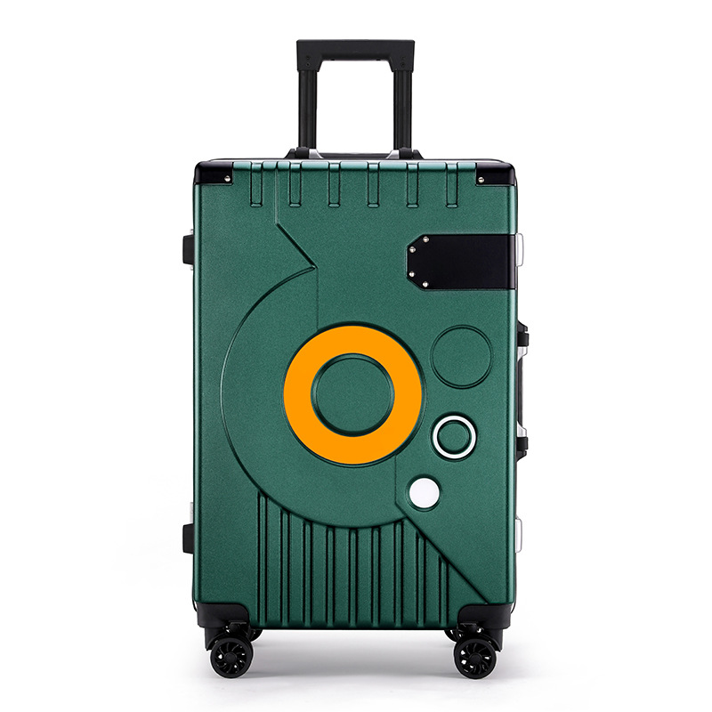 Internet Hot New Luggage Logo Large Capacity Aluminium Frame Luggage Universal Wheel Boarding Bag 20-Inch 24-Inch Suitcase