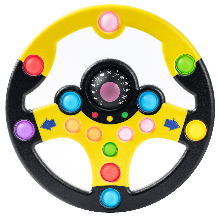 Simulation Puzzle Steering Wheel Children&#039;s Toy Christmas Gift Pressure Reduction Toy Bubble Music