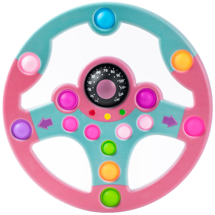 Simulation Puzzle Steering Wheel Children&#039;s Toy Christmas Gift Pressure Reduction Toy Bubble Music