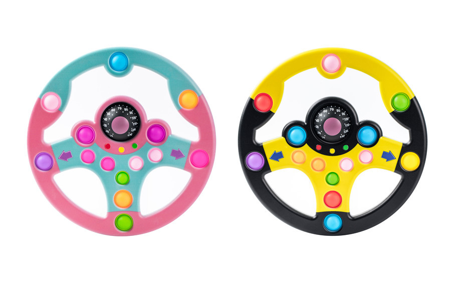 Simulation Puzzle Steering Wheel Children&#039;s Toy Christmas Gift Pressure Reduction Toy Bubble Music