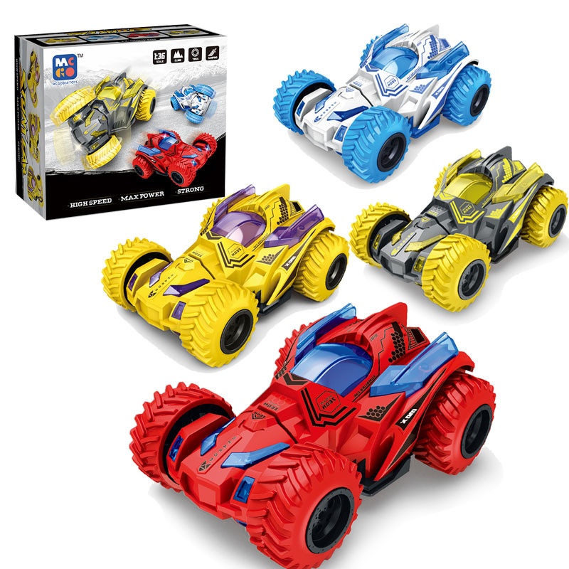 Tiktok Red Children Inertia Warrior Boy Stunt Rotating Four-Wheel Drive off-Road Car Toy Stall Supermarket Gift