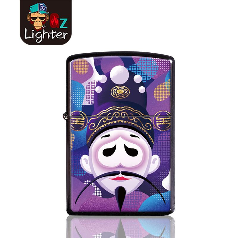 Grinding Wheel Kerosene Lighter Peking Opera Facial Makeup National Fashion Creative Series Personalized Custom Logo