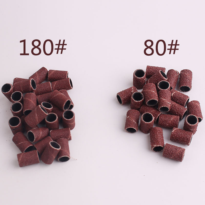 Manicure Grinding Head Grinding Wheel Sand Ring Grinding Machine Special Grinding Ring 80#120#180# 100 One Pack