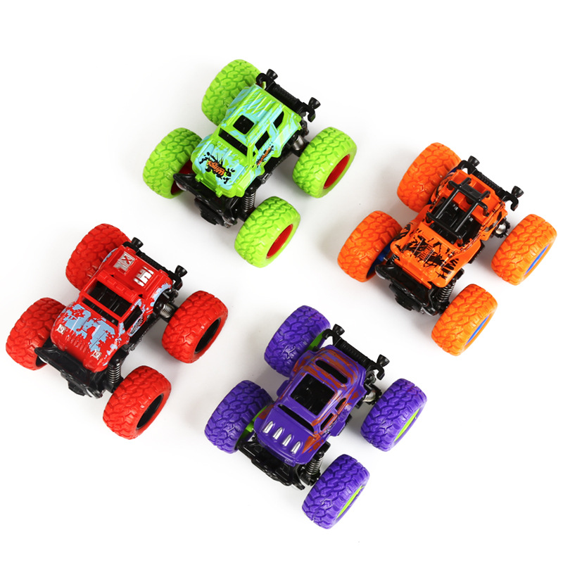 Children&#039;s Inertia Four-Wheel Drive off-Road Vehicle Shockproof Shock Absorber Boy Simulation Toy Stunt Swing Bigfoot Car Model
