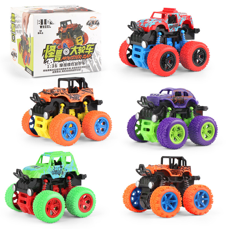 Stall Net Red Ring Supply Toys Children&#039;s Four-Wheel Drive off-Road Vehicle Children&#039;s Simulation Model Car Drop-Resistant Toy Car