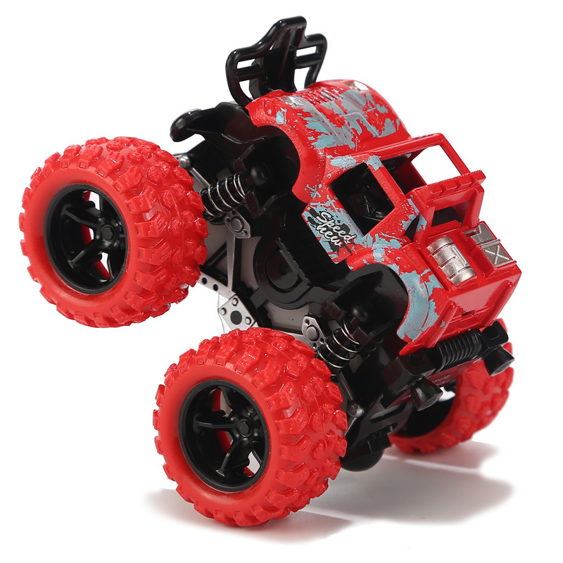 Stall Net Red Ring Supply Toys Children&#039;s Four-Wheel Drive off-Road Vehicle Children&#039;s Simulation Model Car Drop-Resistant Toy Car