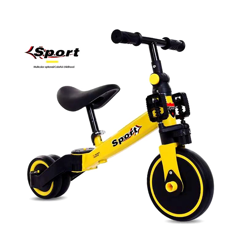 Children&#039;s Scooter Three-Wheeled Bicycle Men and Women Baby Walker Luge 1-5 Years Old Three-in-One Multifunctional