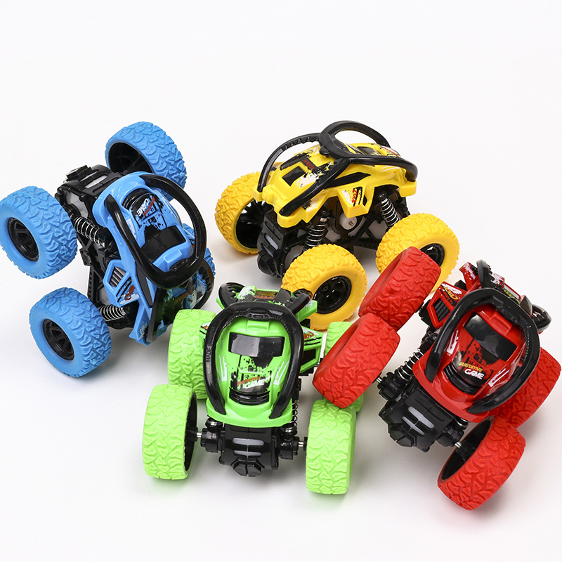 Four-Wheel Drive Inertia off-Road Vehicle Toy Children Boy Model Car Big Wheel Stunt Toy Car Night Market Stall Supply