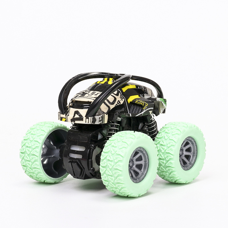 Four-Wheel Drive Inertia off-Road Vehicle Toy Children Boy Model Car Big Wheel Stunt Toy Car Night Market Stall Supply