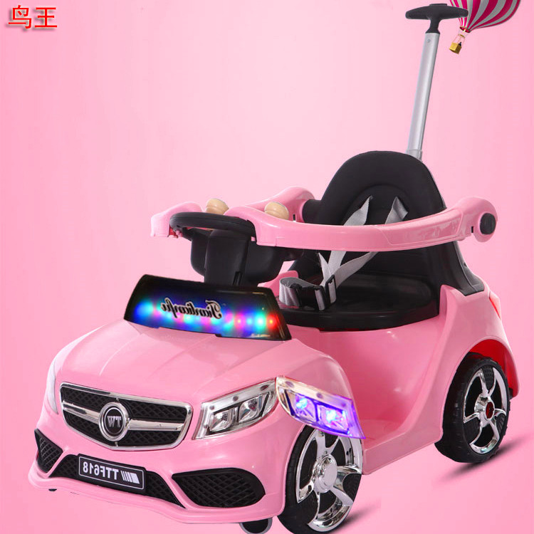 Portable Hand Push Swing Baby 1-3 Years Old Electric Child Toys Four-Wheel Children Motorcycle Car Remote Control Car
