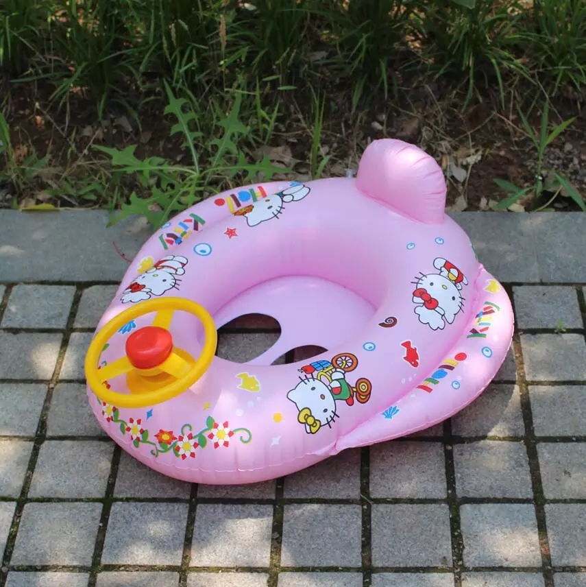 Best-selling children&#039;s Steering wheel swimming sitting ring baby sitting ring baby ring thickened floating ring