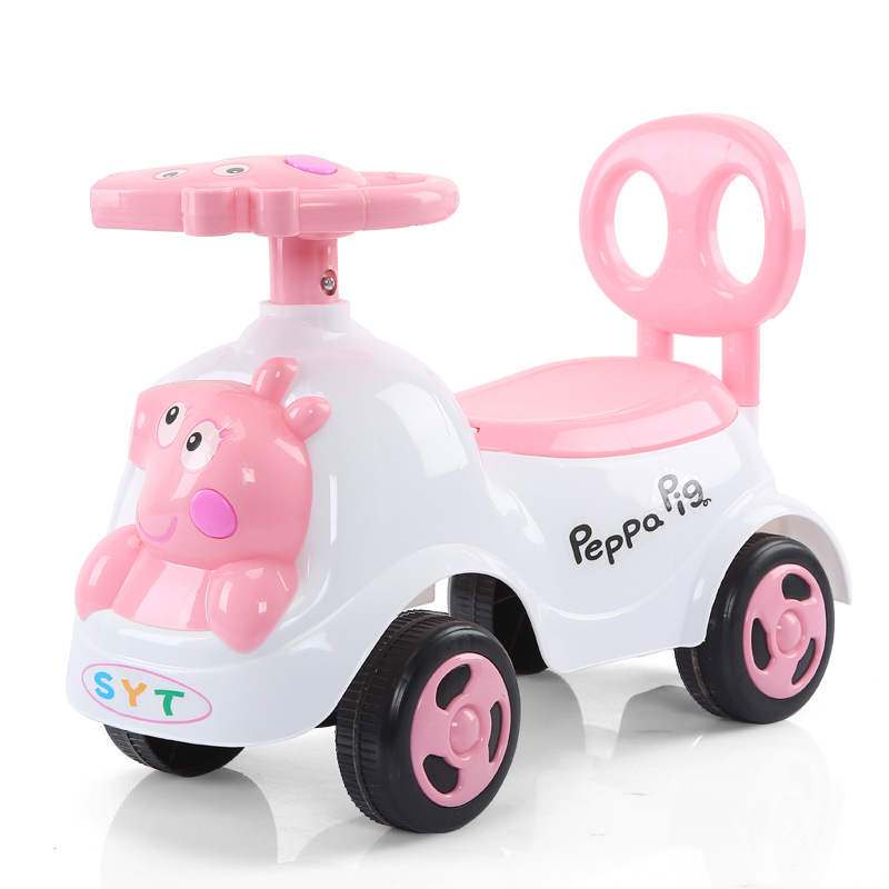Baby Swing Car 1-3 Years Old Baby Walker Sliding Four-Wheel Toy Car with Music Niuniu Bobby Car Luge