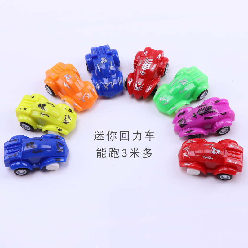 Children&#039;s Gifts Small Toys Wholesale Mini Plastic Pull Back Racing Car Four-Wheel Drive Model Stall Supply Hot Sale