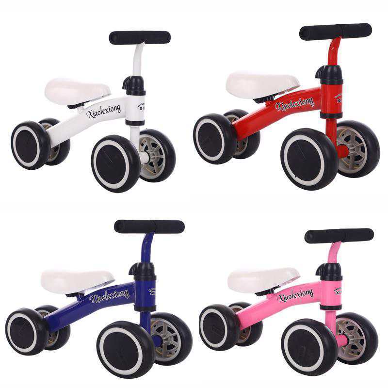 Balance Bike (for Kids) Factory Wholesale New Four-Wheel Baby Scooter Pedal-Free Baby Walker One Piece Dropshipping