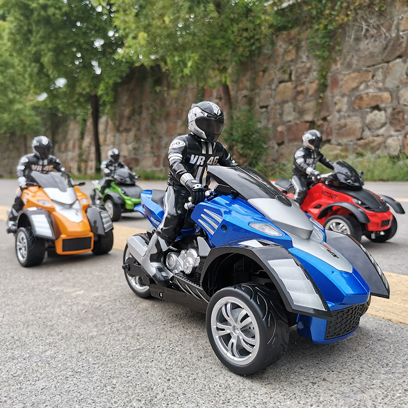 Factory Direct Sales Bombardier Three-Wheeled Motorcycle off-Road Stunt Climbing Remote Control Car Drift Remote Control Car Model Toy Car