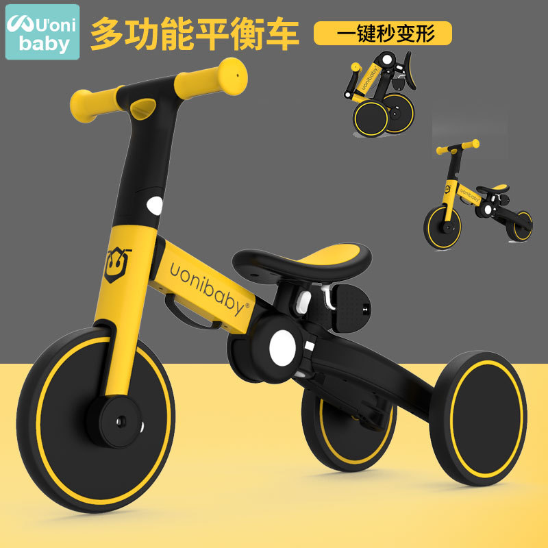 Uonibaby Balance Car Children&#039;s Sliding Tri-Wheel Bike 1-2-3 Years Old Baby No Pedal Sliding Two-in-One