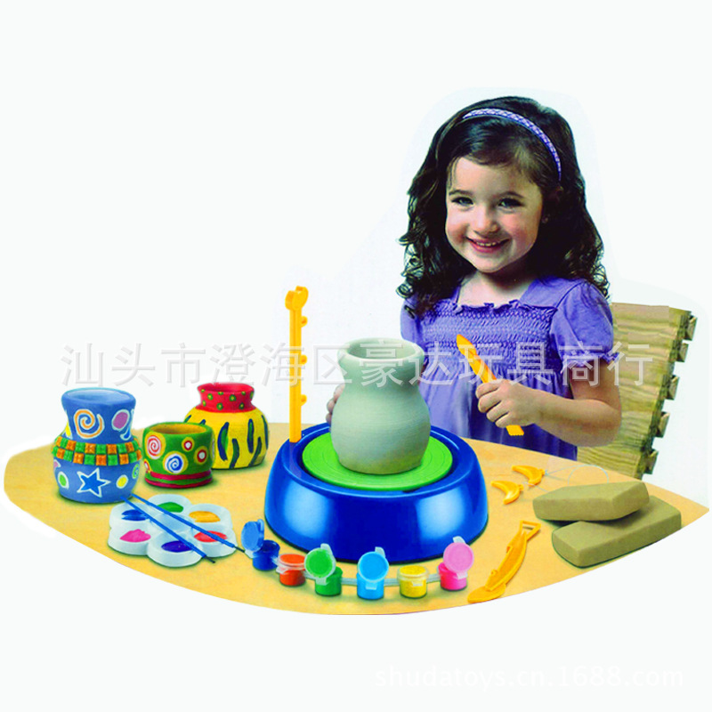 Pottery Workshop Factory Commemorative Potter&#039;s Wheel Environmental Protection Clay Electric Pottery Making Machine DIY Toy Children Potter&#039;s Wheel
