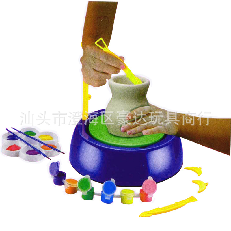 Pottery Workshop Factory Commemorative Potter&#039;s Wheel Environmental Protection Clay Electric Pottery Making Machine DIY Toy Children Potter&#039;s Wheel