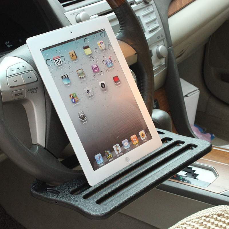 Car Multifunction Steering Wheel Card Table iPad Car Small Computer Desk iPad Panel Table Dining Table Storage Stand