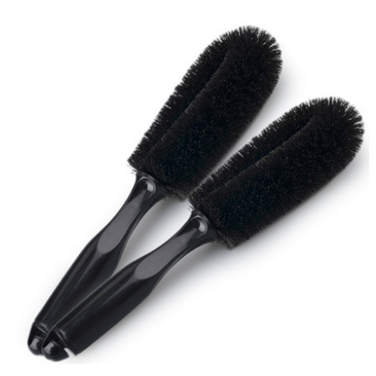 Factory Direct Sales Car Wheel Brush Tire Brush Car Wash Brush Steel Wire Wheel Hub Brush Car Brush 2 Colors Available