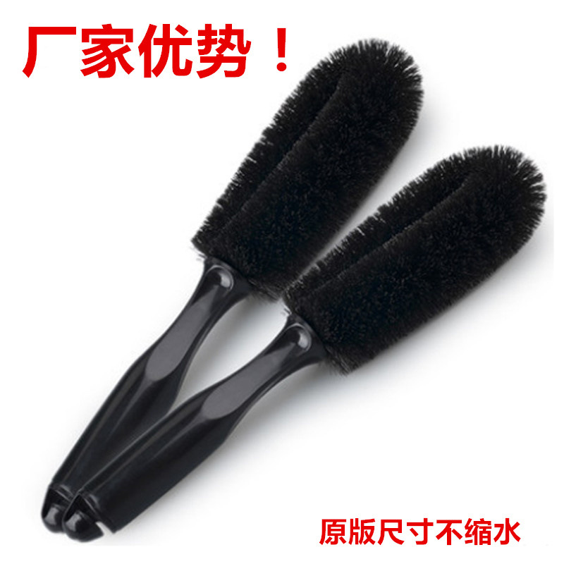 Factory Direct Sales Car Wheel Brush Tire Brush Car Wash Brush Steel Wire Wheel Hub Brush Car Brush 2 Colors Available