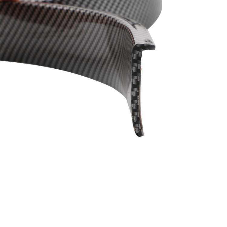 Carbon Fiber Pattern Rubber Wheel Eyebrow Wheel Eyebrow Trim Strip Lossless Installation Wheel Bumper Strip Fender Strip